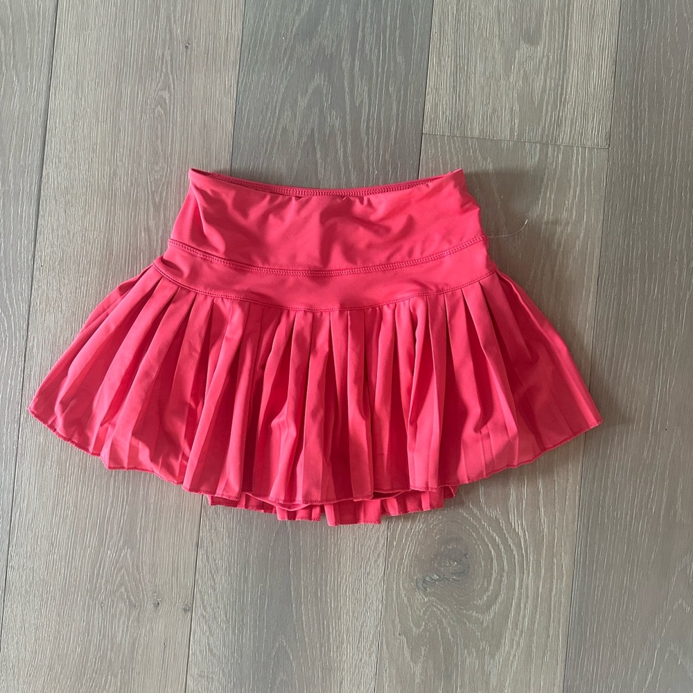 Goldhinge Red Pleated Skirt Size XS Brand New